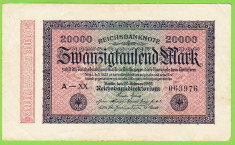 Germania bancnota 20000 mark marci 1923 foto