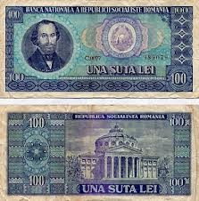 100 lei 1966 UNC foto