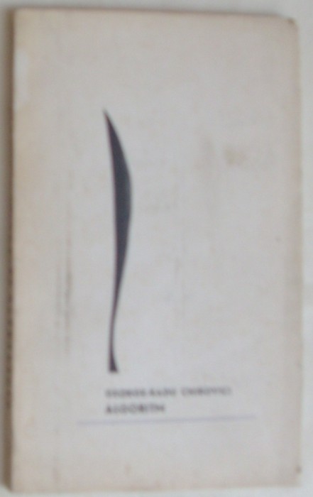 GEORGE RADU-CHIROVICI - ALGORITM (POEZII) [editia princeps, EPL 1967]