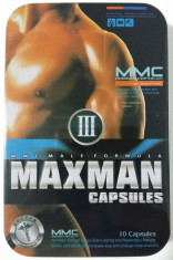 Maxman III Plus - (stimulent sexual, potenta, erectie prelungita) - efect asemanator VIAGRA, CIALIS foto