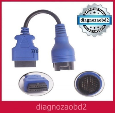 Cablu adaptor Iveco Daily pt tester Delphi , CDP+ - 38 pini la OBD2 - 16 pini foto