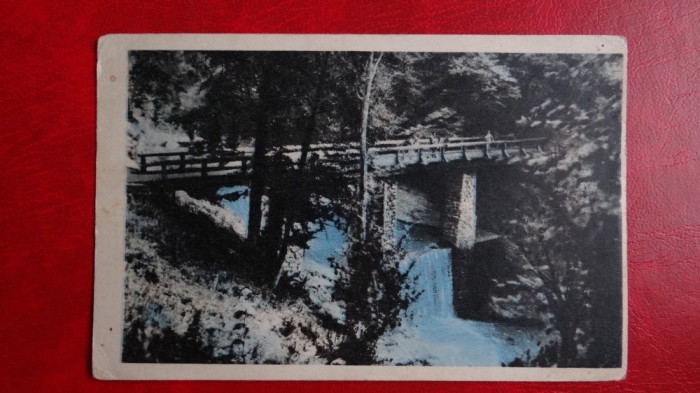 CP anii 50 - Pod peste raul Olanesti - intreg postal