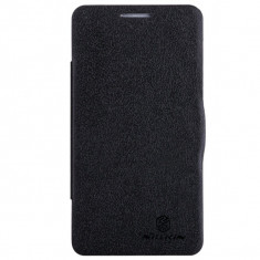 Husa Lenovo P780 &amp;amp;quot Nillkin Fresh Leather Case&amp;amp;quot Neagra foto