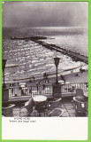 RPR Eforie Nord plaja,marea,digul,ilustrata circulata 1962, Fotografie