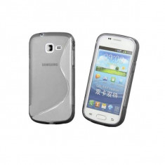 Husa Samsung S7390 Galaxy Trend Lite silicon S-Line alb / transparent foto