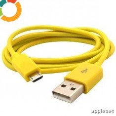 Cablu micro USB Samsung HTC LG Sony Allview Yellow foto