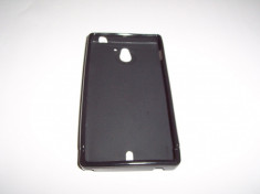 Husa silicon neagra pentru telefon Sony Xperia Sola (MT27i) foto