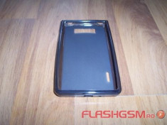 Husa silicon fumurie (cu spate mat) pentru telefon LG Optimus L7 P700 foto