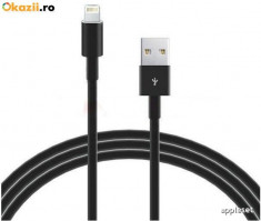 Cablu 8 Pin Lightning USB Apple iPhone 5 5C 5S 6 6 Plus iPad 4 iPad Mini iPod Touch 5 Black foto