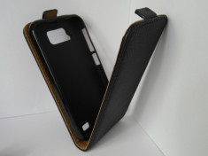 Husa flip neagra (cadru silicon) pentru telefon Allview P5 Alldro foto