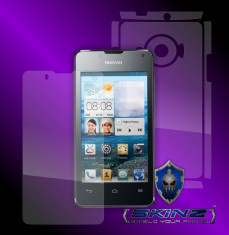 Huawei Ascend Y300 - Folie SKINZ Protectie Full Body Ultra Clear HD,Invisible shield,profesionala,husa tip skin,carcasa,ecran,display foto