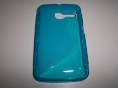 Husa silicon S-line albastra pentru telefon Orange Dabi (Alcatel OT-3040) foto