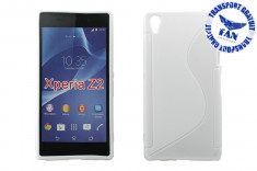 Husa Silicon Sony Xperia Z2 Alb (Fan Courier gratuit) foto