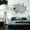 STICKERE PERETE / WALL STICKERS / CRAPATURA / WALL_008 / ORICE CULOARE