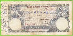 Bancnota 100.000 lei 21 octombrie 1946 foto