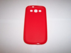 Husa silicon rosie pentru telefon Samsung Galaxy S3 i9300 / Galaxy S3 LTE i9305 foto