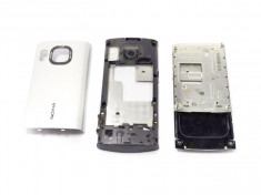 Carcasa Nokia 6700 slide 3 Piese Swap Argintie foto