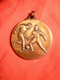 Medalie Fotbal , bronz , d= 3,7 cm