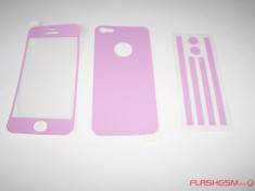 Set sticker Colorful mov (aspect piele) pentru telefon Apple iPhone 5 foto