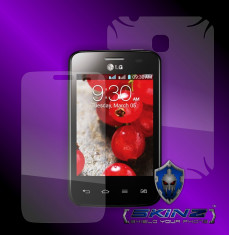LG Optimus L3 II, 2 DUAL E435 - Folie SKINZ Protectie Full Body Ultra Clear HD,Invisible shield,profesionala,husa tip skin,carcasa,ecran,display foto