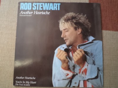 rod stewart Another Heartache Warner Bros disc maxi single vinyl muzica pop VG+ foto