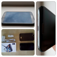 Samsung Galaxy Note 2 (GARANTIE ORANGE ROMANIA 8 luni) Titanium Grey N7100 16Gb Neverlocked pachet complet + husa + toate accesoriile originale foto