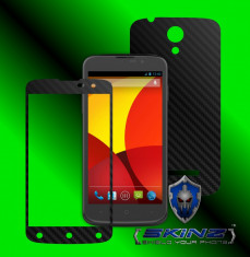 UTOK 430Q - Folie Carbon SKINZ kit full body,Protectie totala telefon profesionala,ecran,spate,carcasa,husa tip skin foto