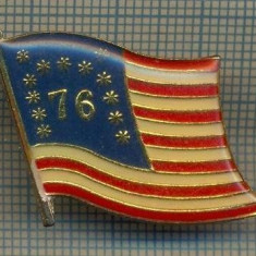 995 INSIGNA - interesanta - pare steagul american, dar in mijlocul stelelor statale are cifra 76 -sportiva? -starea ce se vede.