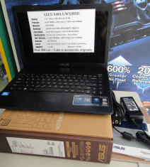 Vand Laptop Ultra Slim Asus X401A-WX089D, impecabil, ca nou in cutie cu manuale si garantia de fabrica, orice proba, Livrare Gratuita cu Verificare foto