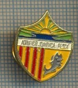 985 INSIGNA - AGRUPACO JOANENCA PESCA - pescar cu permis de pescuit din Sant Joan de Vilatorrada, regiunea Barcelona, Spania -starea ce se vede. foto