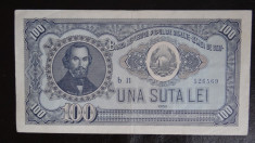 Bancnota 100 lei 1952 - una suta lei - Calitate foto foto