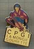 1013 INSIGNA DE SKI -CPG LA MONGIE GOURETTE -FRANTA -starea ce se vede.