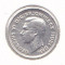 Moneda Australia 3 Pence 1950 (KGVI) - KM#44 VF++ (argint 0,500 - 1,41 grame)