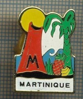 1035 INSIGNA - MARTINIQUE - MARTINICA este o insulă &amp;icirc;n partea estică a Caraibelor-starea ce se vede.