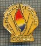 1074 INSIGNA - S. DE COMPOSTELA - VI CONGRESO - CONAIR -SPANIA -starea ce se vede.