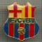 1014 INSIGNA FOTBAL -F.C.B. -F.C. BARCELONA -starea ce se vede.