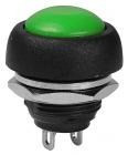 Push buton fara retinere, 21x17 mm, verde-168672 foto