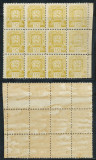 RUSIA UKRAINA URSS 1945 ocupatia in Ucraina Subcarpatica 10 filer bloc de 12 MNH, Nestampilat