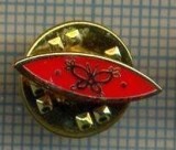 1069 INSIGNA - pescar -simbolizeaza momeala, un fluture -Norvegia ? -starea ce se vede.