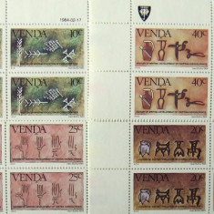 VENDA 1984 - ARTIZANAT, 4 VALORI IN BLOC NEOBLITERATE - AS 116