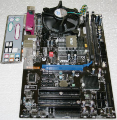 KIT Placa de baza MSI P41 P41T-C31 + proc. dual core E5300, 2.6Ghz,lga775 + cooler, 2xDDR2,1066max,switch OC 20%max, tablita, GARANTIE! foto