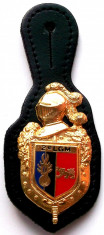 FRANTA INSIGNA MILITARA REGIMENTALA REGIMENTUL 2 LGM JANDARMERIE, 35 x 63 mm ** foto