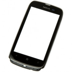 Carcasa fata cu touchscreen Nokia 610 Lumia ( ARGINTIE) - Produs Original + Garantie - Bucuresti foto
