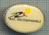 1081 INSIGNA - RIO INCOMPARABLE - BRAZILIA -aviatie?, turism? -starea ce se vede.