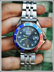 AuX: CEAS de mana barbatesc cu Quartz, marca SIECLE Diving, 3 ATM Water Resistant, material inox, functional dar necesita baterie, curea reglabila! foto