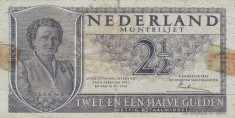 OLANDA 2 1/2 gulden 1949 F!!! foto