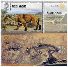 EPOCA DE GHEATA(ICE AGE)-2 ICE DOLLARS 2014-POLYMER- UNC!! foto