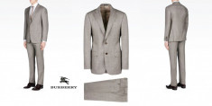 BURBERRY MAN - ORIGINAL, COSTUM Barbati, &amp;quot;SLOANE REDFORD&amp;quot; 2 nasturi, SUPER PRET! Marime MARE 58/60. OUTLET ARAD. Produse NOI originale REDUSE! foto