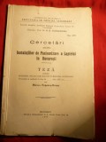 M.Popescu Baran -Cercetari asupra Instalatiilor de Pasteurizare a laptelui in Bucuresti - Ed. 1937