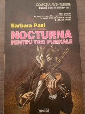 Nocturna Pentru Trei Pumnale - Barbara Paul ,167833 foto